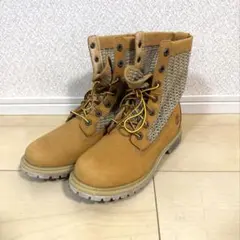 【希少】ティンバーランド メッシュ切替 ワークブーツ 24cm 本革のサムネイル
