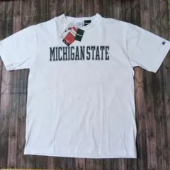 新品 チャンピオン T1011 Tシャツ MICHIGANSTATE 米国製 L