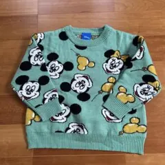 ミッキー　ミニー　バルーン　総柄　ニット　ディズニー