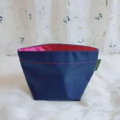 Herve Chapelier エルベシャプリエ ミニポーチ ネイビー×ピンクのサムネイル