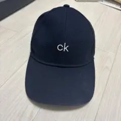 Calvin Klein 刺繍ロゴ キャップ 紺色