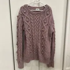 BREEZE ┊︎ケーブルニットセーター ┊︎140 ┊︎ピンク