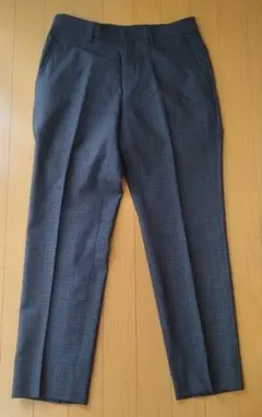 極美品　ONLY グレー チェック柄 スラックス