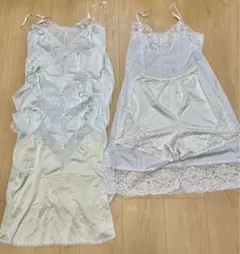 ワコール 水色 キャミソールショートパンツセット 7点