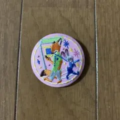 ディズニー刺繍缶バッチ　ズートピア 缶バッジ ニック ジュディのサムネイル