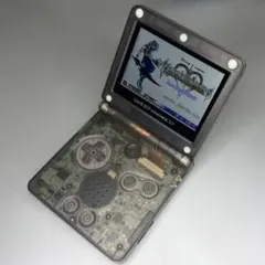 ゲームボーイアドバンスSP クリアブラック IPS液晶 USB-C充電