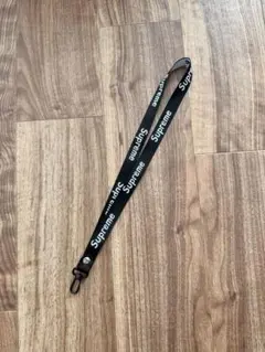 SUPREME ネックストラップ ブラックのサムネイル
