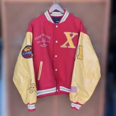 綺麗　完売品　XLARGE エクストララージ　皮スタジャン　アウター　派手　L