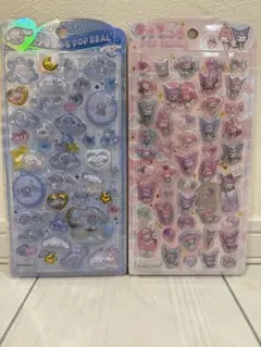 うるちゅるポップシール　サンリオ　シナモロール マイメロ&クロミ