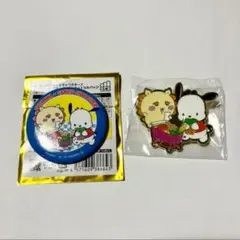 ちいかわ サンリオ コラボ シーサー ポチャッコ ピンズ 缶バッジ