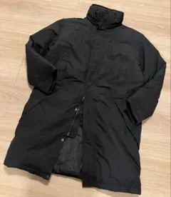 EDDIE BAUER M-65 ダウン コート ジャケット 黒 S フード付き