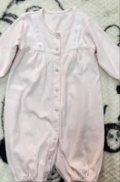 familiar ロンパース 2枚セット ドレスオール 50〜60 ピンク