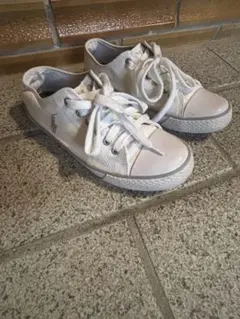 Polo Ralph Lauren 白スリッポン スニーカー24cmローカット