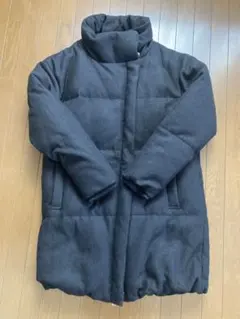 KBF 黒 ダウンジャケット レディースロング丈