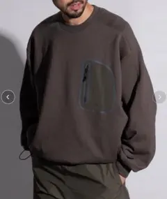 【新品未使用】＋phenix ダークブラウン トレーナー 裏起毛 Sサイズ