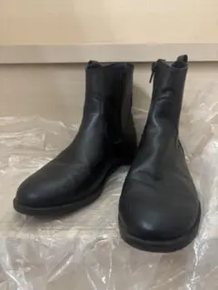 値下げ❣️ZARA 本革　サイドゴアブーツ　24.5 ZARA - ZARA💓メタリックショートブーツの通販 by