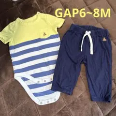babyGap ベビー服 セットアップ ボーダー 半袖 ロンパースのサムネイル
