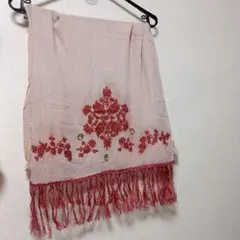 JILLSTUART 刺繍ストール ピンク系　ジャンク品のサムネイル