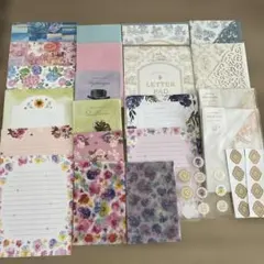 12-レターセットまとめ売り‥100均一