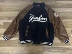 Perushu Yankees スタジャン ネイビー/ブラウンのサムネイル