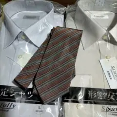 形態安定シャツ　長袖　L　2枚組　おまけ付き
