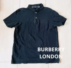BURBERRY LONDON ポロシャツ ミニロゴ ブラックM