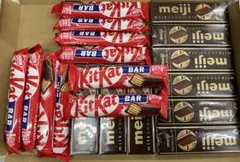 ミルクチョコレート×9個、キットカットバー10本