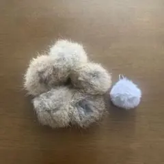 ファー付きヘアゴム・シュシュ