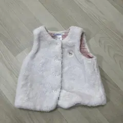 familiar フリース ベビーベスト ピンク80