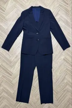 ネイビー ストライプ ビジネススーツ セット　レディース