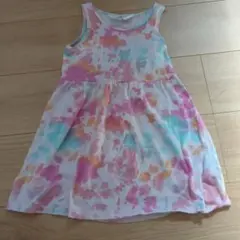 H&M タイダイ ノースリーブワンピース 104cm