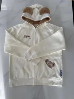 ディズニー公式ダッフィーDuffy パーカー Lサイズ ホワイト