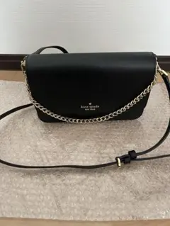 kate spade ブラックショルダーバッグチェーン付き2026福袋新品⭐︎