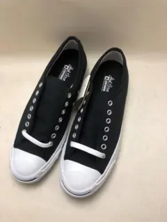 廃番　コンバース　ジャックパーセル　キャンバス　黒　US4.5　23.5ｃｍ
