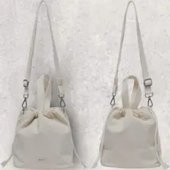 限定 新品未使用 スノーピーク キャンバスバケットバッグ ショルダー アイボリー