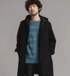 ナノ・ユニバース/7DAYS COATフード脱着ステンコート/ネイビー　M