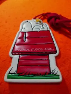 USJ スヌーピー IDカードホルダー パスケース 레트로 ネックストラップ付