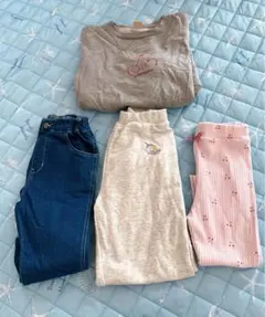 4点セット　アプレレクール　プティマイン　女の子　ズボン　トレーナー