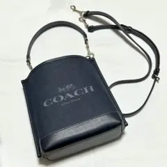 COACH デニムネイビー 2wayショルダーバッグ