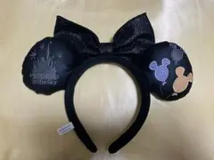 ディズニー ミッキーマウス 耳付きカチューシャ 黒 ハロウィン