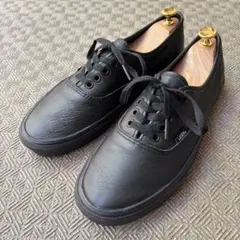 美品 Vans オーセンティック レザー ブラック US企画 26.5㎝