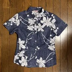 美品☆MAJUN マジュン かりゆしウェア 半袖シャツ ウィメンズ レディース