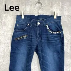Lee スタッズライン　ストレッチ　ストレート　デニム　カジュアル