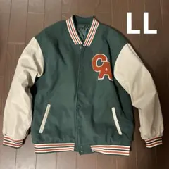 CAロゴ刺繍 ダークグリーン スタジャン