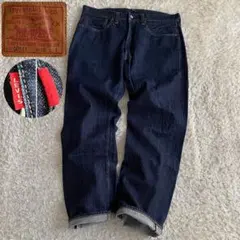 極美品/47年復刻/W38 リーバイス 501XX 片面bigE 赤耳 ギャラ入
