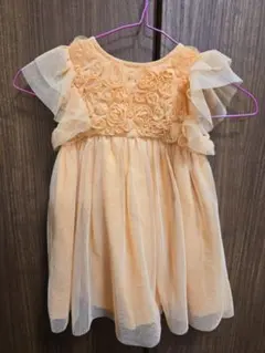 Cat & Jack オレンジ オケージョンワンピース 2T(2歳、95cm)