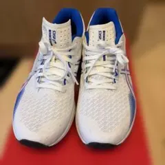 asics スニーカー ホワイト ピンク ブルー