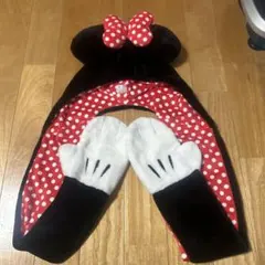 ミニーマウス風 帽子 手袋付き