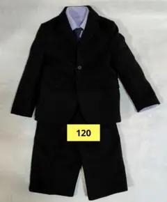 フォーマルスーツセット 120cm 黒 卒園式　入学式　スーツ　120