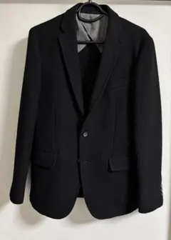 テーラードジャケット　ツイード　ブラック　黒　グリーンレーベルリラクシング